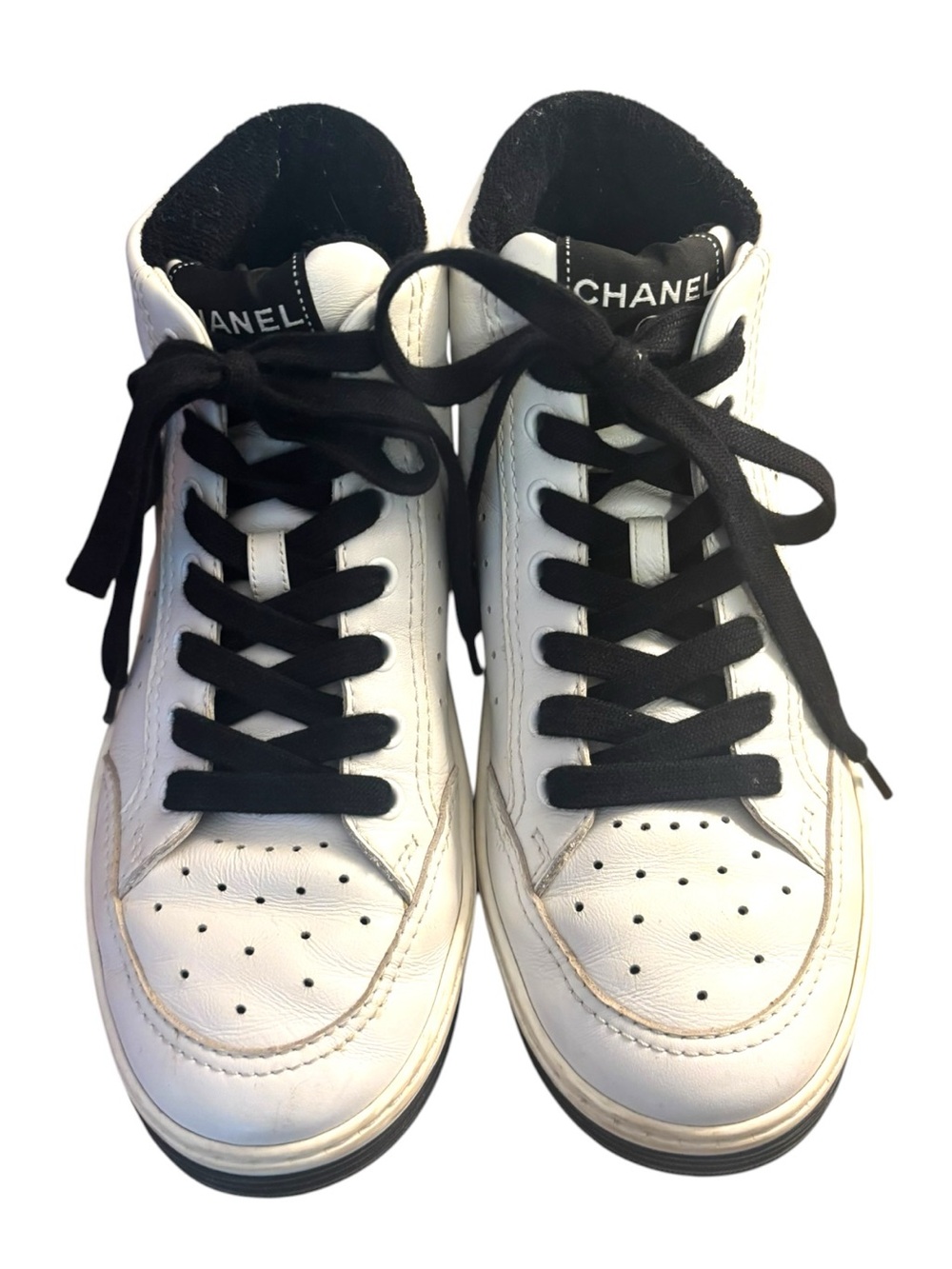 Chanel Logo High Top Sneakers - Picture 7 of 10